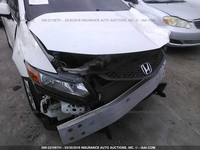 2HGFG3B83CH526344 - 2012 HONDA CIVIC EX WHITE photo 6