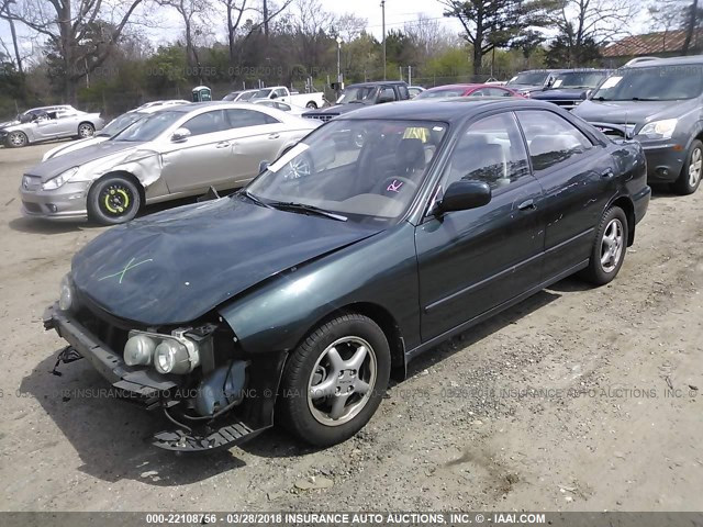 JH4DB7656RS009244 - 1994 ACURA INTEGRA LS GREEN photo 2