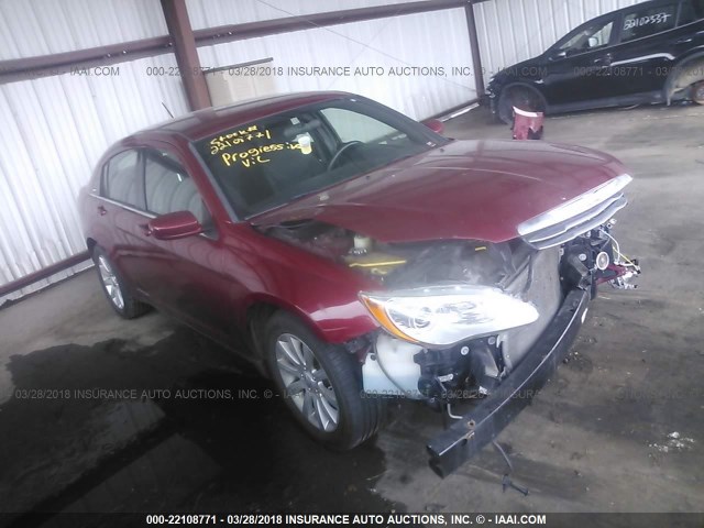 1C3CCBBG0CN263983 - 2012 CHRYSLER 200 TOURING RED photo 1