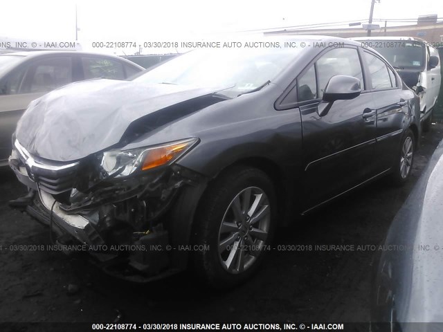 19XFB2F94CE340964 - 2012 HONDA CIVIC EXL GRAY photo 2