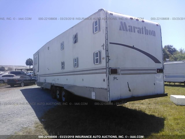 1M93M0V3341019952 - 2004 MARATHON TRAVEL TRAILER  WHITE photo 3