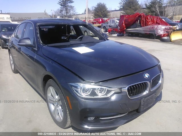 WBA8D9G3XHNU61908 - 2017 BMW 330 XI GRAY photo 1