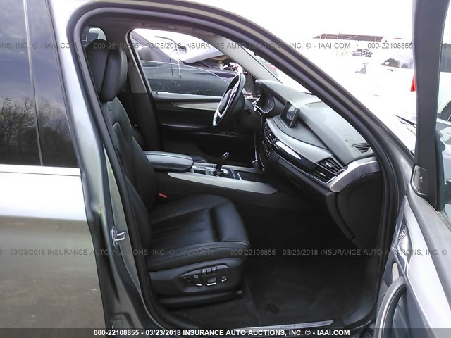 5UXKR6C51E0C03187 - 2014 BMW X5 XDRIVE50I GRAY photo 5