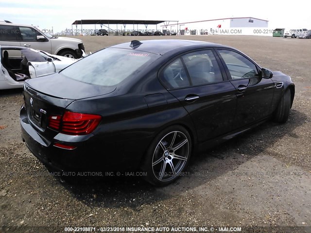 WBSFV9C5XED593477 - 2014 BMW M5 BLACK photo 4