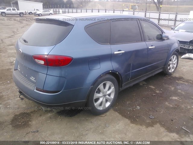 4S4WX82D374407412 - 2007 SUBARU B9 TRIBECA 3.0 H6/3.0 H6 LIMITED BLUE photo 4