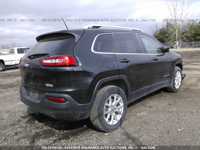 1C4PJMCB0FW505283 - 2015 JEEP CHEROKEE LATITUDE BLACK photo 4