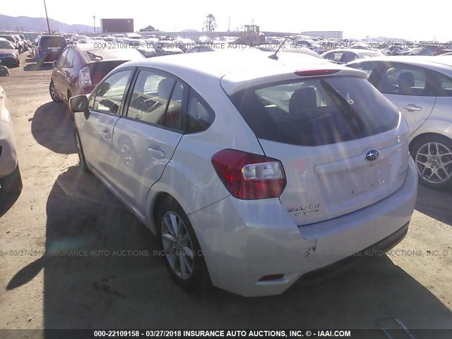 JF1GPAC6XE8237058 - 2014 SUBARU IMPREZA PREMIUM WHITE photo 3