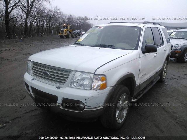 1FMZU74K84UA55354 - 2004 FORD EXPLORER EDDIE BAUER WHITE photo 2