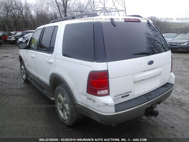 1FMZU74K84UA55354 - 2004 FORD EXPLORER EDDIE BAUER WHITE photo 3