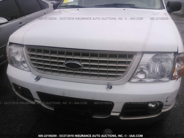 1FMZU74K84UA55354 - 2004 FORD EXPLORER EDDIE BAUER WHITE photo 6