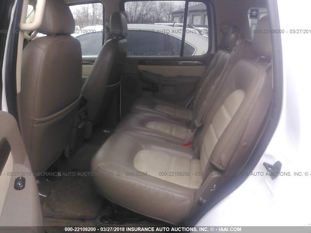 1FMZU74K84UA55354 - 2004 FORD EXPLORER EDDIE BAUER WHITE photo 8