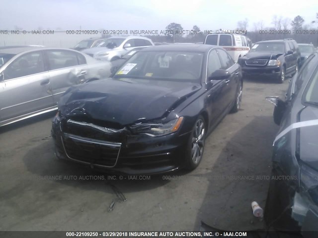 WAUHGAFC9CN052642 - 2012 AUDI A6 PRESTIGE BLACK photo 2