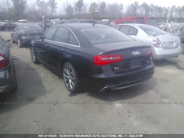 WAUHGAFC9CN052642 - 2012 AUDI A6 PRESTIGE BLACK photo 3