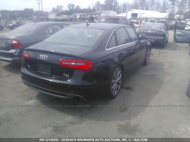 WAUHGAFC9CN052642 - 2012 AUDI A6 PRESTIGE შავი ფოტო 4