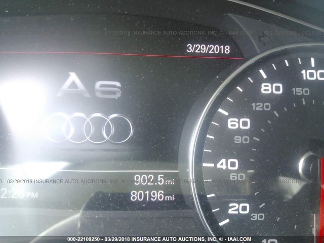 WAUHGAFC9CN052642 - 2012 AUDI A6 PRESTIGE შავი ფოტო 7