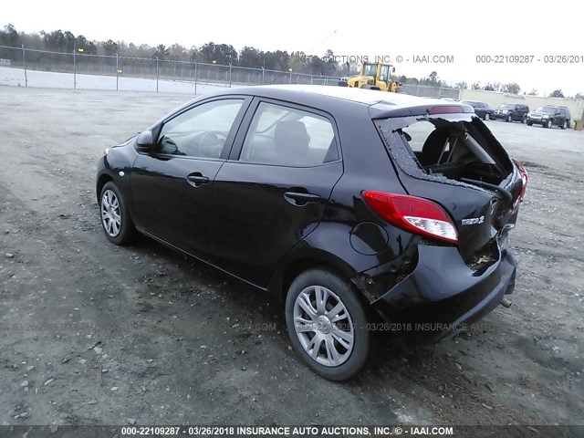 JM1DE1KY7D0170132 - 2013 MAZDA MAZDA2 BLACK photo 3