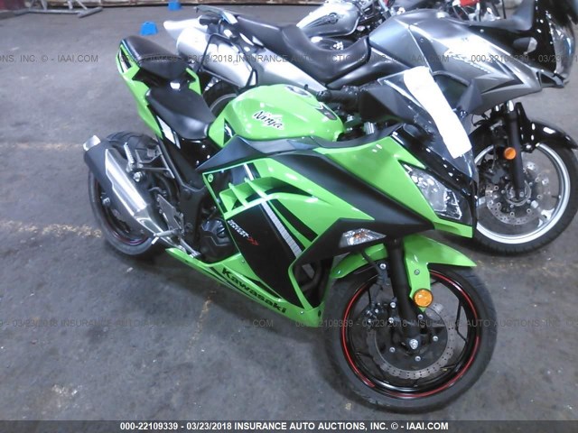 JKAEX8A19EA002476 - 2014 KAWASAKI EX300 A GREEN photo 1