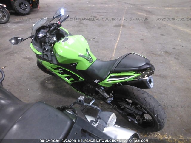 JKAEX8A19EA002476 - 2014 KAWASAKI EX300 A GREEN photo 3