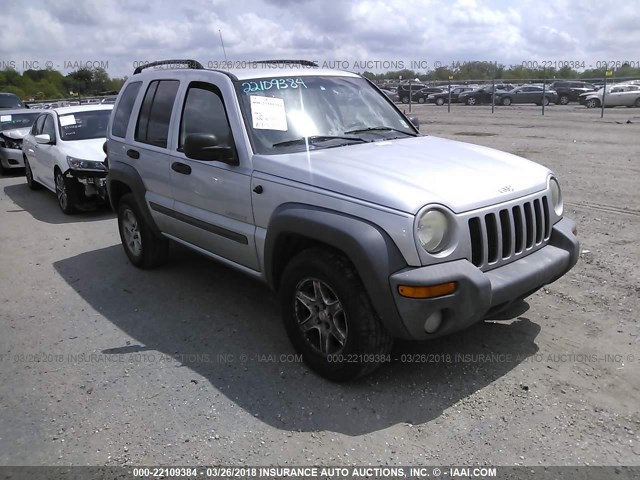 1J4GK48K44W311434 - 2004 JEEP LIBERTY SPORT SILVER photo 1