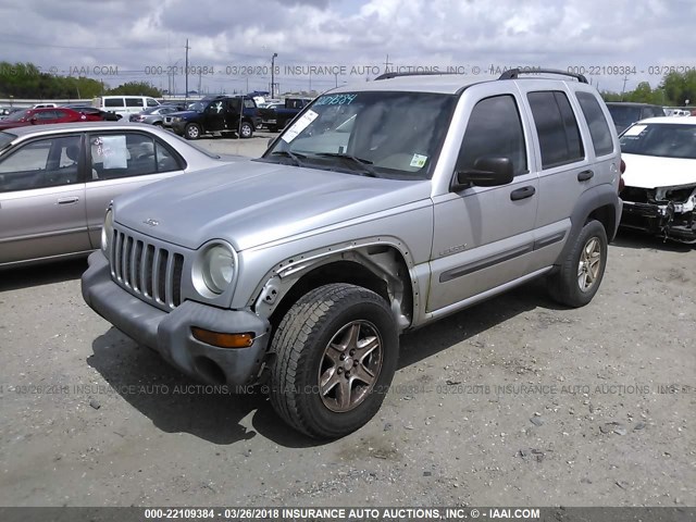 1J4GK48K44W311434 - 2004 JEEP LIBERTY SPORT 银色 照片 2