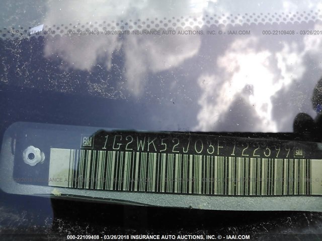 1G2WK52J03F122399 - 2003 PONTIAC GRAND PRIX SE 银色 照片 9