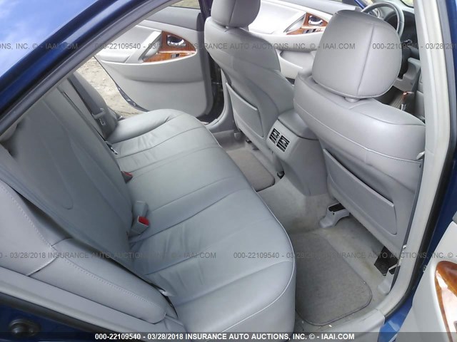 4T1BE46K98U195722 - 2008 TOYOTA CAMRY CE/LE/XLE/SE BLUE photo 8