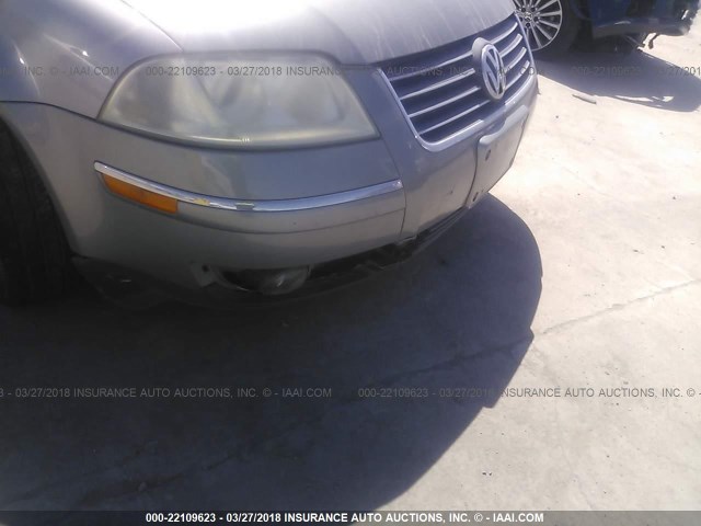 WVWVD63B14E027145 - 2004 VOLKSWAGEN PASSAT GLS GRAY photo 6