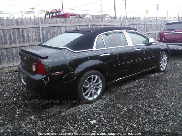 1G1ZH57BX9F255097 - 2009 CHEVROLET MALIBU 1LT 黑色 照片 4