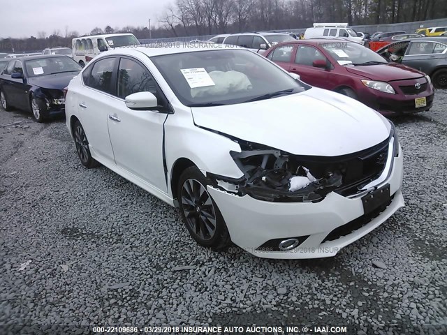 3N1AB7APXGY265613 - 2016 NISSAN SENTRA S/SV/SR/SL WHITE photo 1