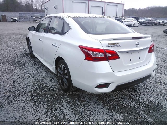 3N1AB7APXGY265613 - 2016 NISSAN SENTRA S/SV/SR/SL WHITE photo 3