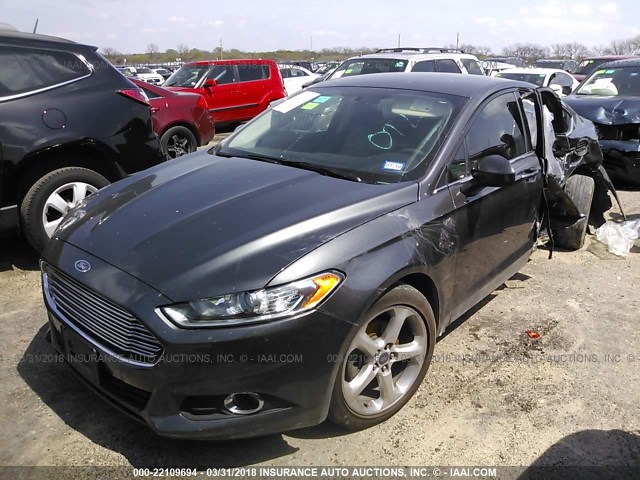 3FA6P0G79GR186310 - 2016 FORD FUSION S GRAY photo 2