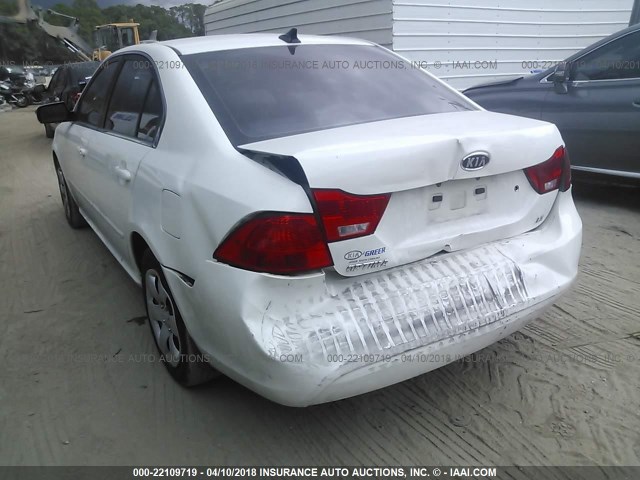 KNAGE228095318955 - 2009 KIA OPTIMA LX/EX WHITE photo 6