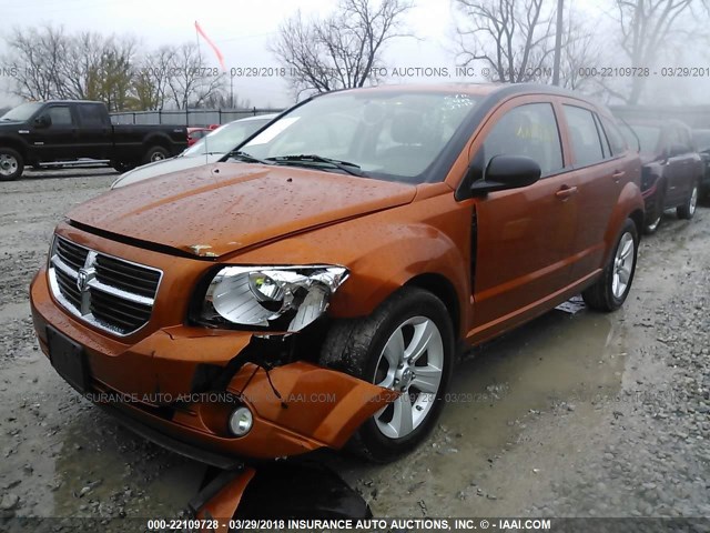 1B3CB3HA3BD298403 - 2011 DODGE CALIBER MAINSTREET ORANGE photo 2