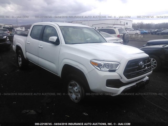 5TFAX5GN4HX084924 - 2017 TOYOTA Tacoma DOUBLE CAB/SR/SR5 WHITE photo 1