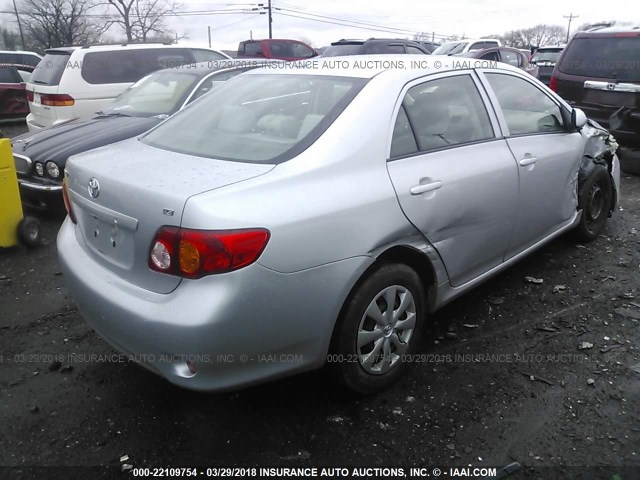 JTDBL40EX99091810 - 2009 TOYOTA COROLLA LE/XLE SILVER photo 4
