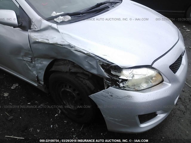 JTDBL40EX99091810 - 2009 TOYOTA COROLLA LE/XLE SILVER photo 6