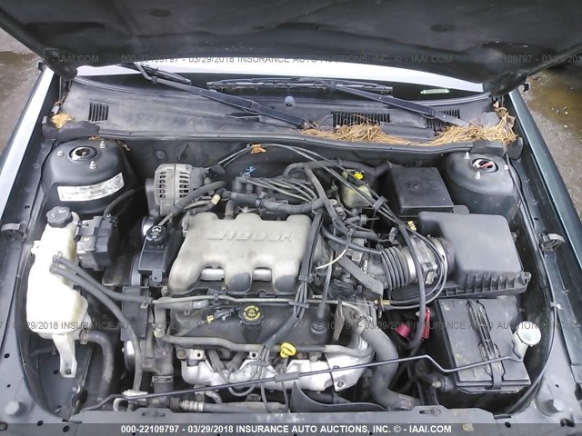 1G1NE52J42M667166 - 2002 CHEVROLET MALIBU LS GREEN photo 10