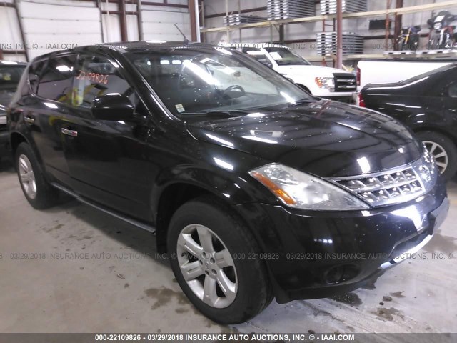 JN8AZ08WX7W665423 - 2007 NISSAN MURANO SL/SE/S BLACK photo 1