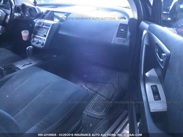 JN8AZ08WX7W665423 - 2007 NISSAN MURANO SL/SE/S BLACK photo 5