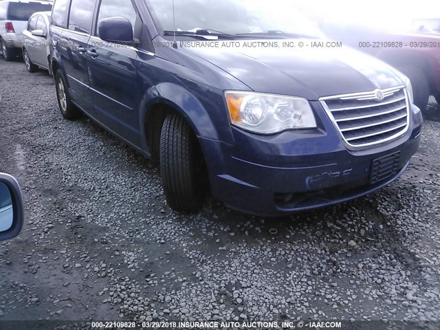 2A8HR54P98R801341 - 2008 CHRYSLER TOWN & COUNTRY TOURING BLUE photo 1