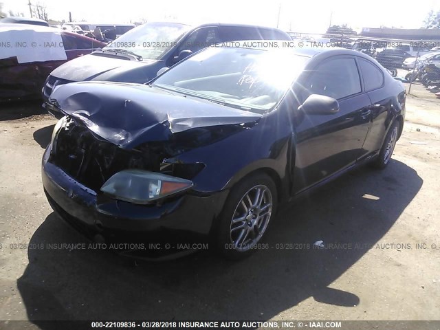 JTKDE177350027429 - 2005 TOYOTA SCION TC შავი ფოტო 2