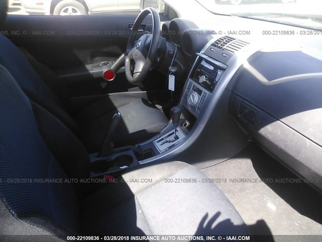 JTKDE177350027429 - 2005 TOYOTA SCION TC შავი ფოტო 5