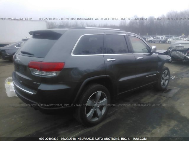 1C4RJFBG8FC610267 - 2015 JEEP GRAND CHEROKEE LIMITED GRAY photo 4