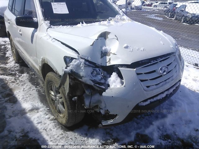 5NMSGDAB5AH376464 - 2010 HYUNDAI SANTA FE GLS WHITE photo 6