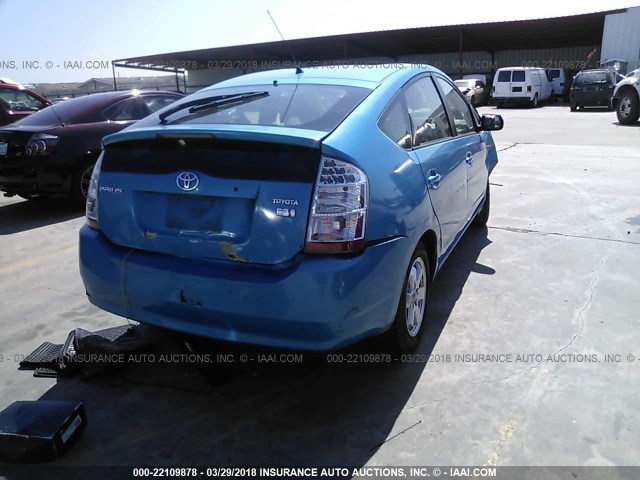 JTDKB20U887698135 - 2008 TOYOTA PRIUS Light Blue photo 4