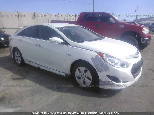 KMHEC4A45BA011963 - 2011 HYUNDAI SONATA HYBRID WHITE photo 1