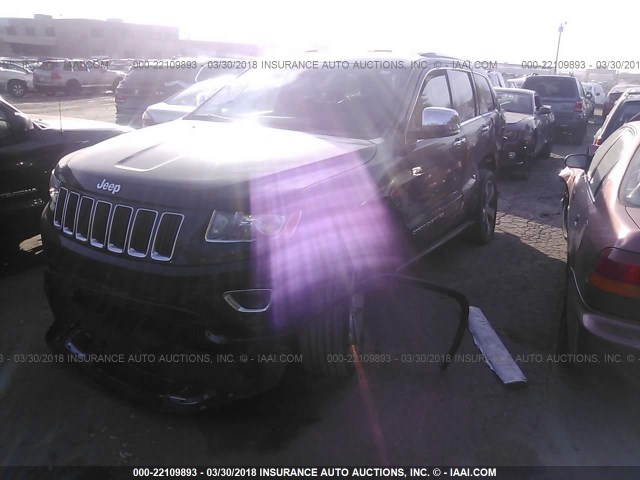 1C4RJFBG3EC588662 - 2014 JEEP GRAND CHEROKEE LIMITED BLACK photo 2