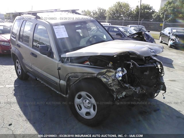 1J4GK48K86W200839 - 2006 JEEP LIBERTY SPORT GOLD photo 1