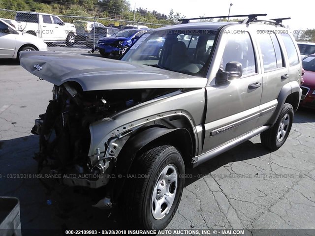 1J4GK48K86W200839 - 2006 JEEP LIBERTY SPORT Qızıl foto 2