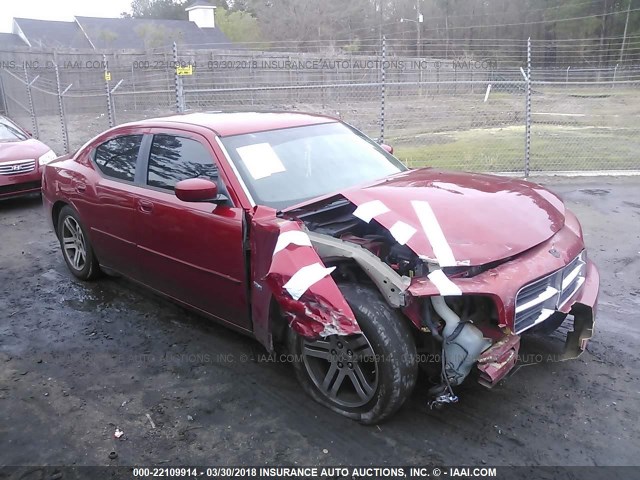 2B3KA53H96H260892 - 2006 DODGE CHARGER R/T MAROON photo 1